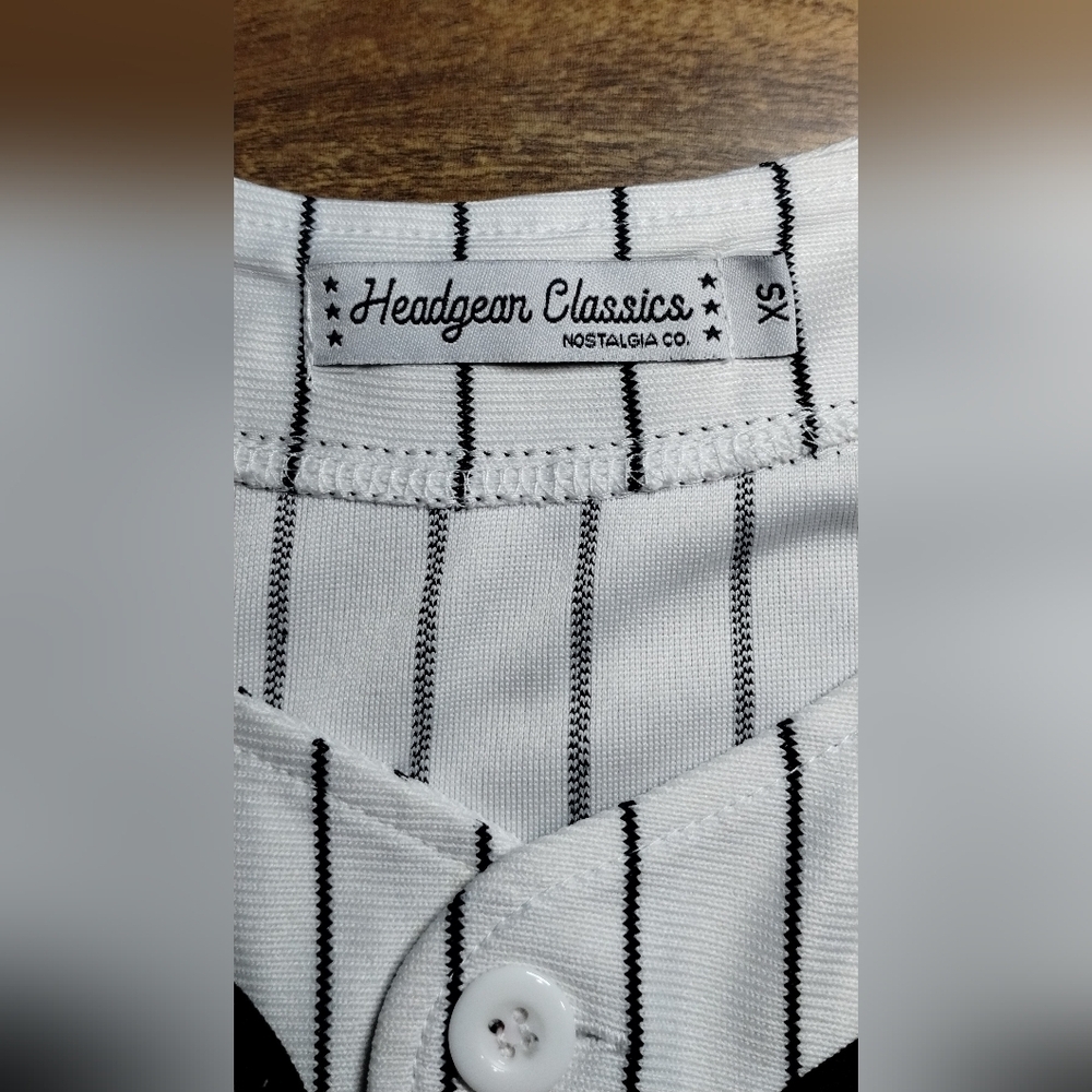 Baltimore Black Sox League Full Button Pinstripe Jersey Size (SX) - Picture 10 of 11